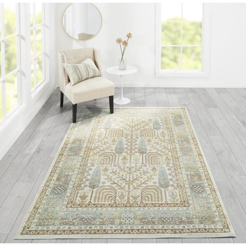 Momeni Traditional Rectangle Area Rug, Ivory, 7'10 X 10'6