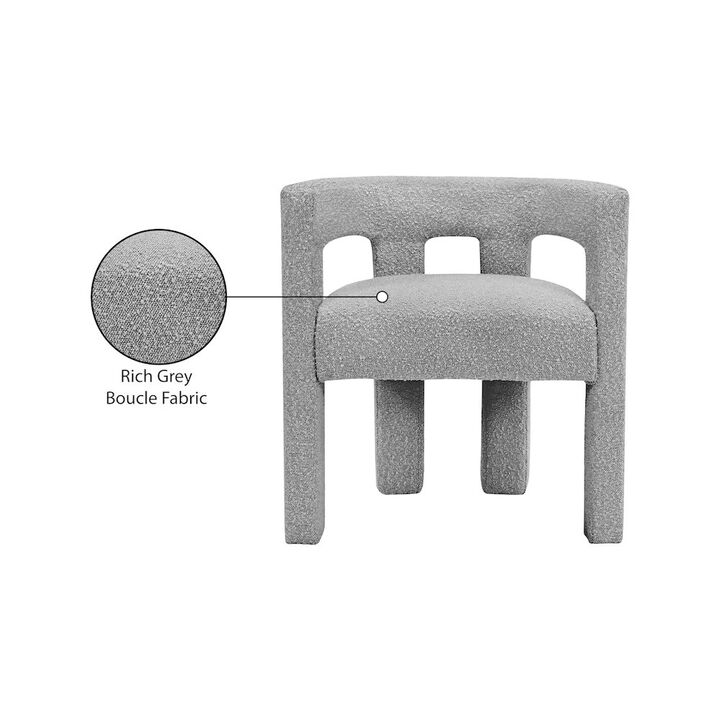 Meridian Furniture Athena Boucle Fabric Accent/Dining Chair