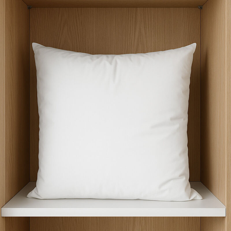 HomeRoots 18" White Cotton Throw Pillow Insert image number 1