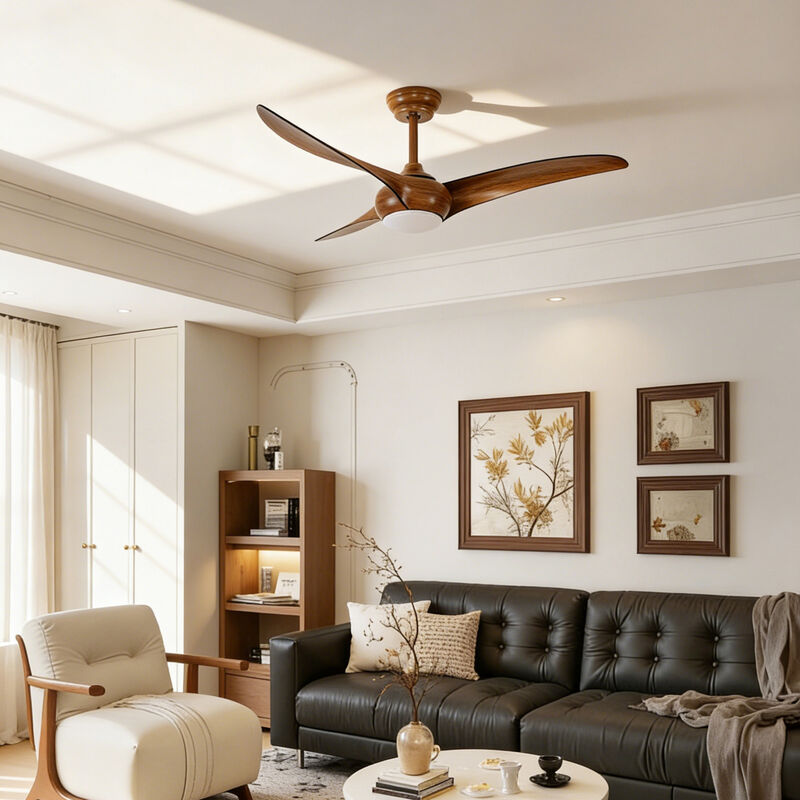 ELEMENT ACE 52 Inch DC Motor Ceiling Fan with LED Light and Remote Control Quiet Operation Adjustable Height image number 3
