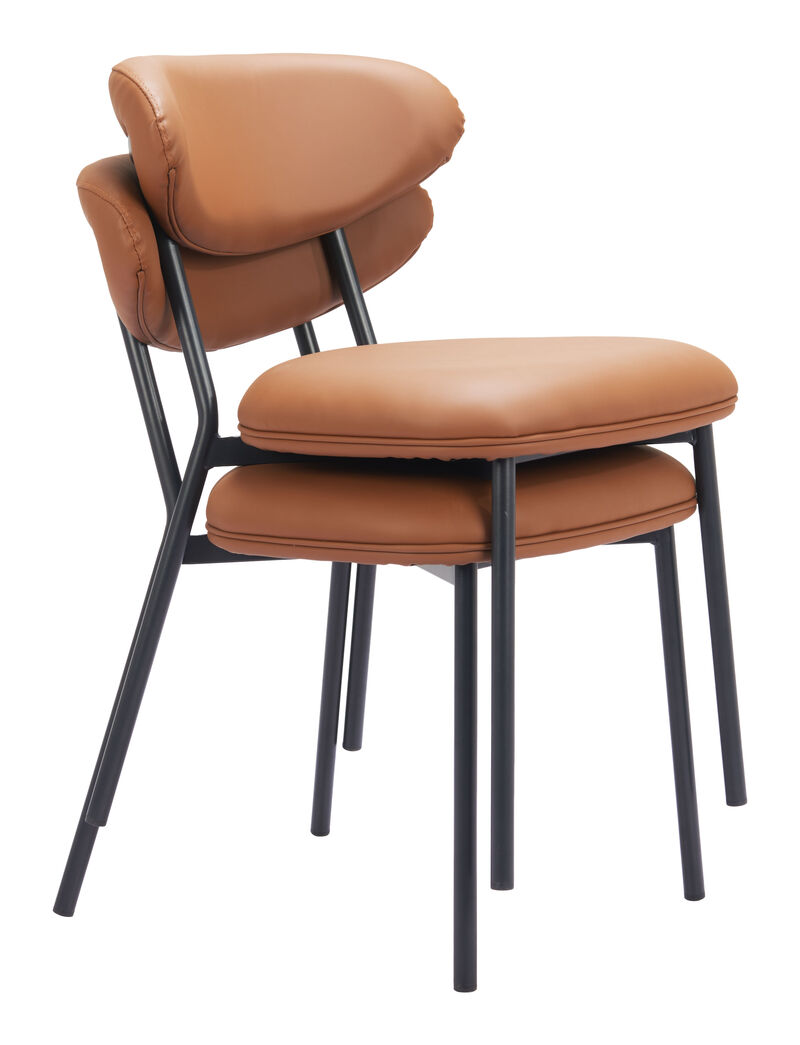 Rorun Dining Chair (Set of 2) Brown