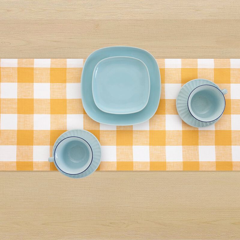 Linen Table Runner - Buffalo Check image number 2