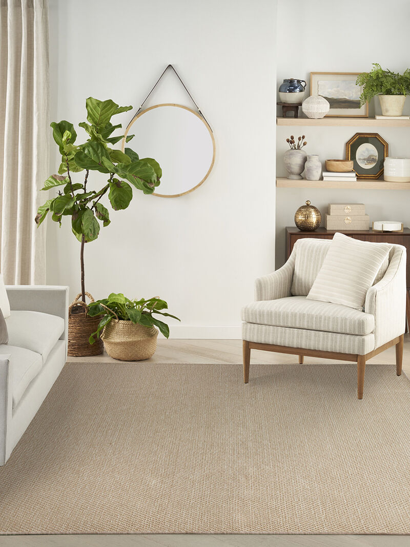 Tulum TLM03 Taupe 9' x 12' Rug image number 9
