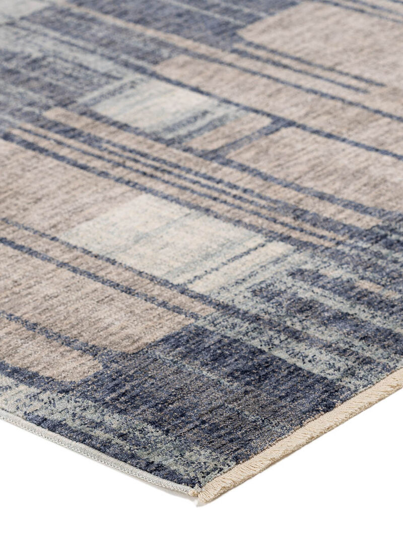 Neola NA11 Navy 3' x 5' Rug