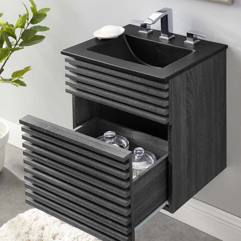 Render 18" Wall-Mount Bathroom Vanity image number 7