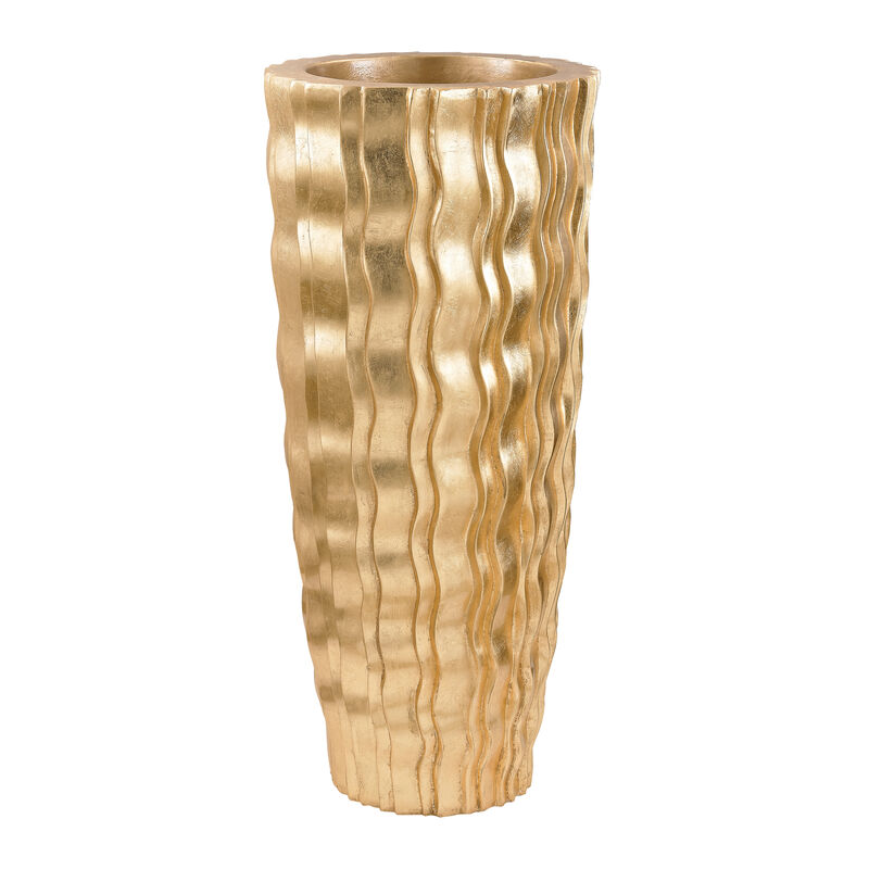 Wave Vase small in Gold image number 1