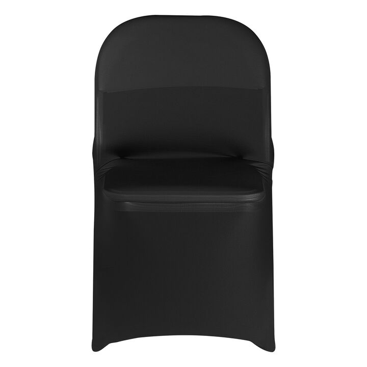 150PCS Stretch Chair Covers, Polyester Spandex Slipcovers for Wedding Banquet Chairs