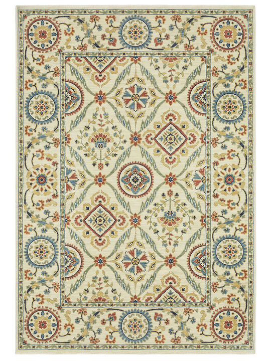 Francesca 3'3" x 5' Ivory Rug