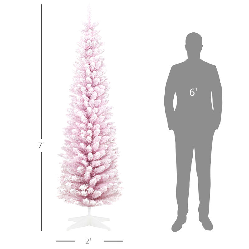 BreeBe 7FT Decorated Artificial Christmas Tree with Realistic Branches image number 2