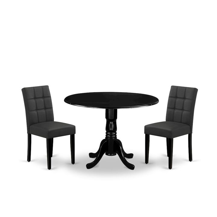 3 Piece Dining Table Set contain A Wood Table