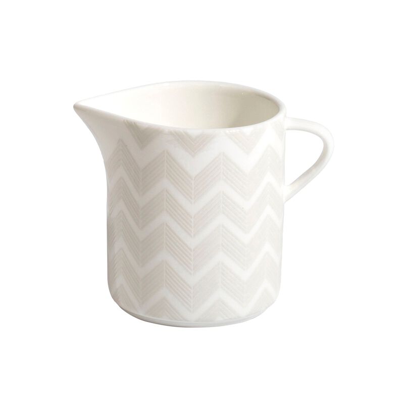 Creamer ZIG ZAG WHITE, diam. 3.54", H 3.35" image number 0