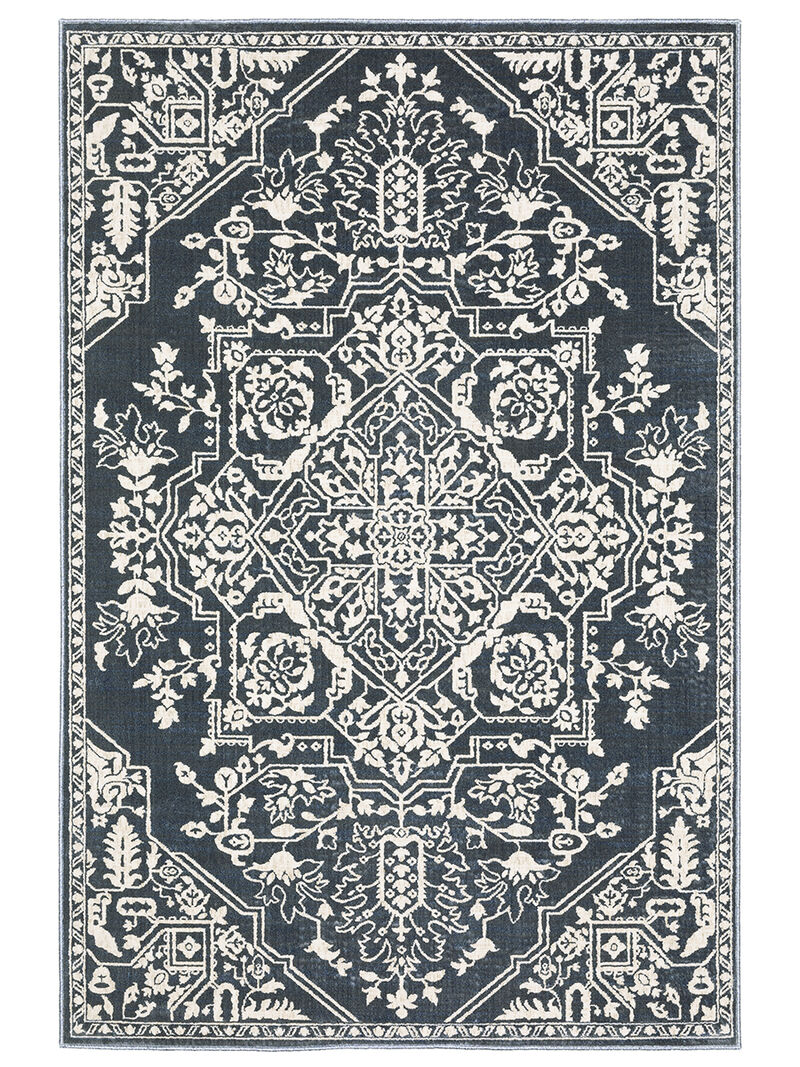 Intrigue 5'3" x 7'6" Blue Rug image number 0