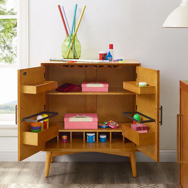 Crosley Furniture Landon Bar Cabinet Acorn