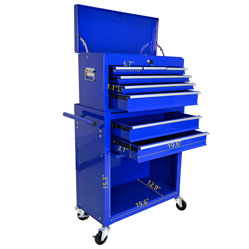 Streamdale 8-Drawer Rolling Tool Chest with Wheels image number 6