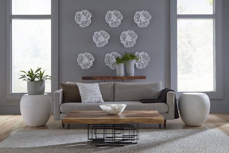 Harvest Medium Planter in Light Grey