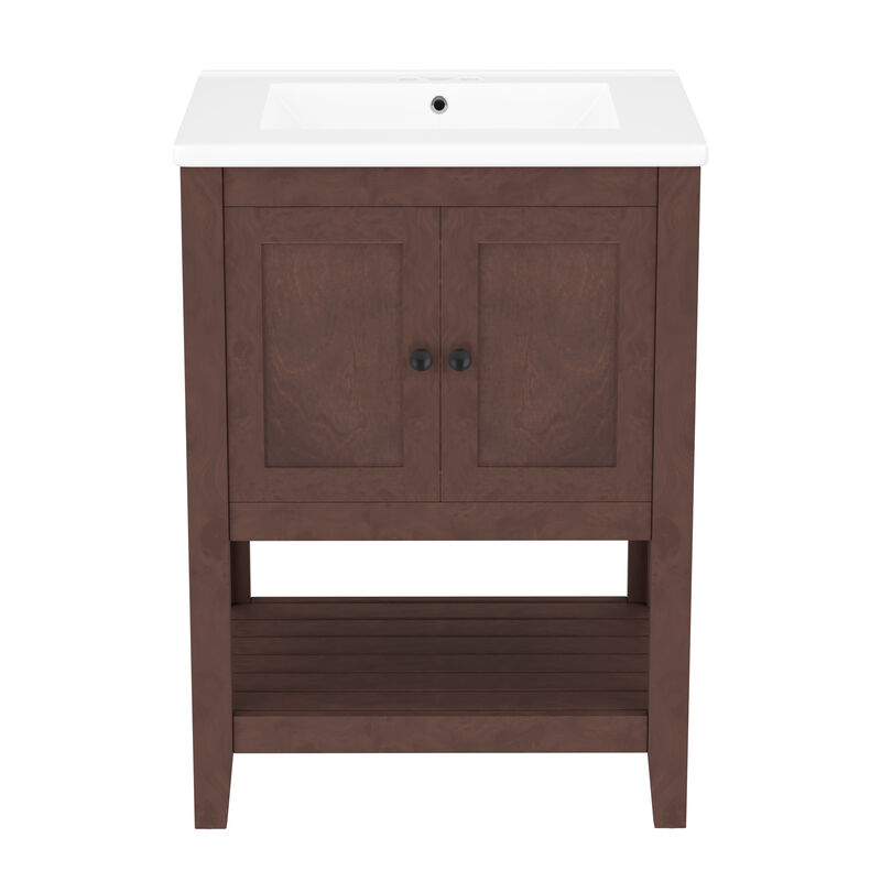 Merax Modern Sleek Bathroom Vanity with Sink