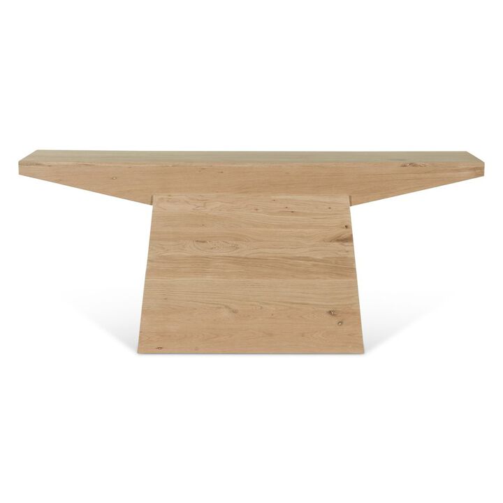 World Interiors Incus 68" Console Table in Oak