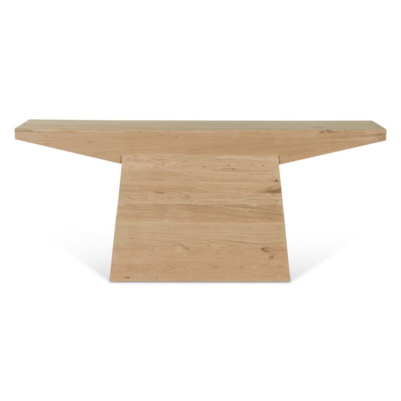 World Interiors Incus 68" Console Table in Oak image number 0
