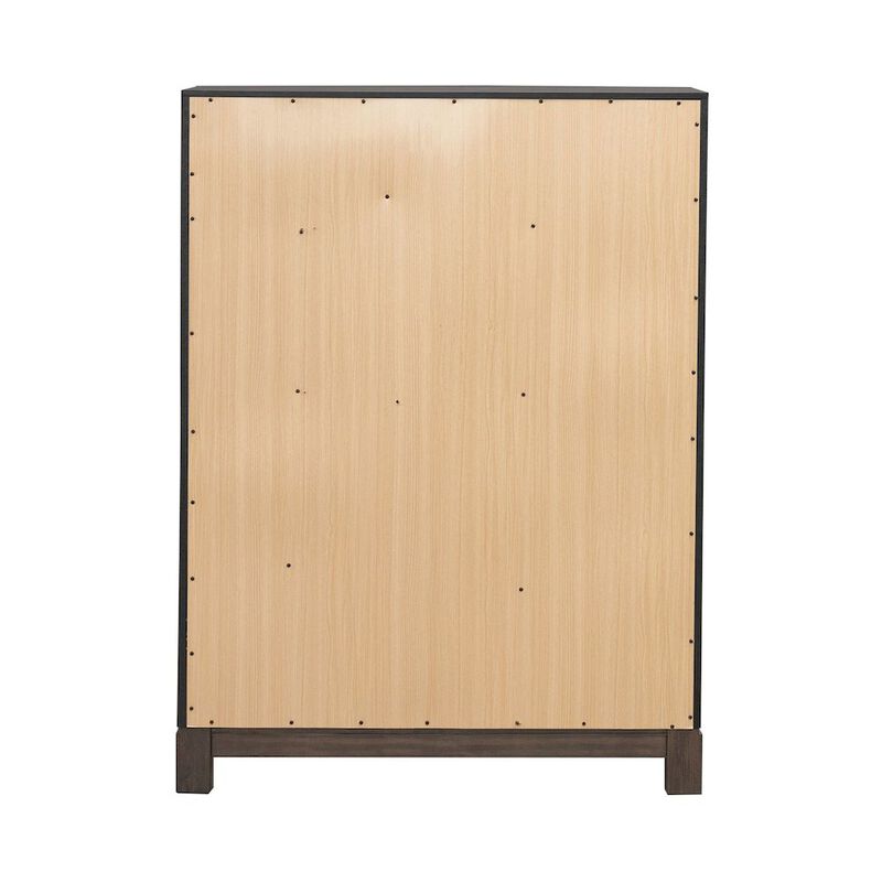 Liberty Furniture Modern Edge 5 Drawer Chest for Bedroom - Caffe image number 2