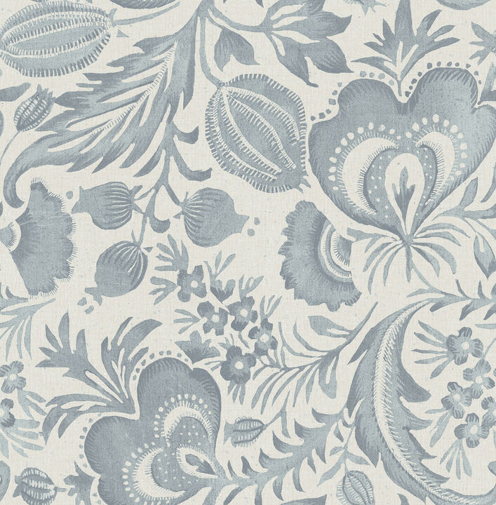 Culver Slate Jacobean Wallpaper
