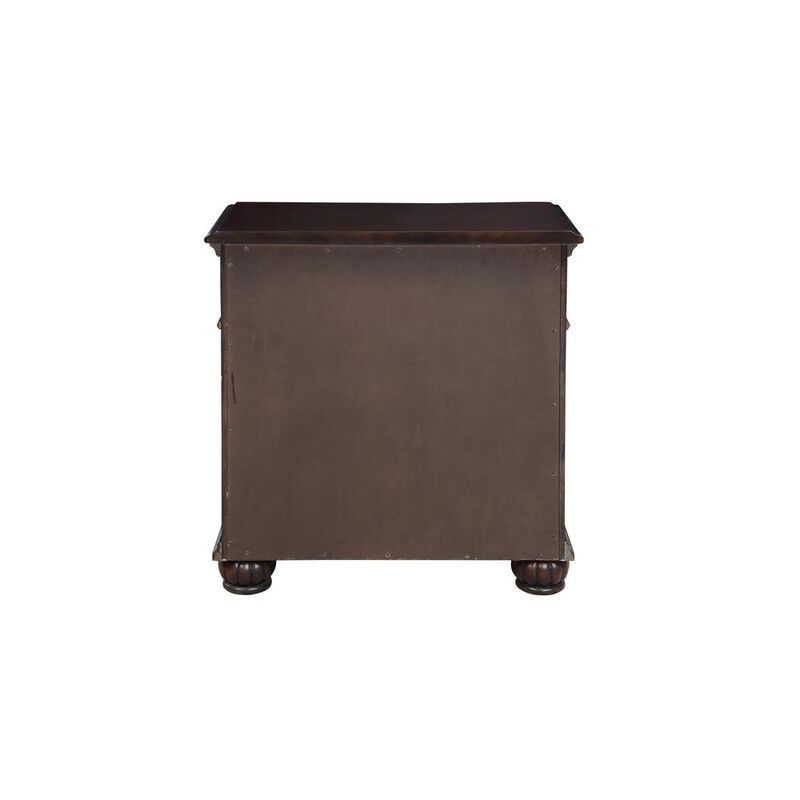 New Classic Furniture Furniture Maximus Solid Wood 3-Drawer Nightstand in Madeira