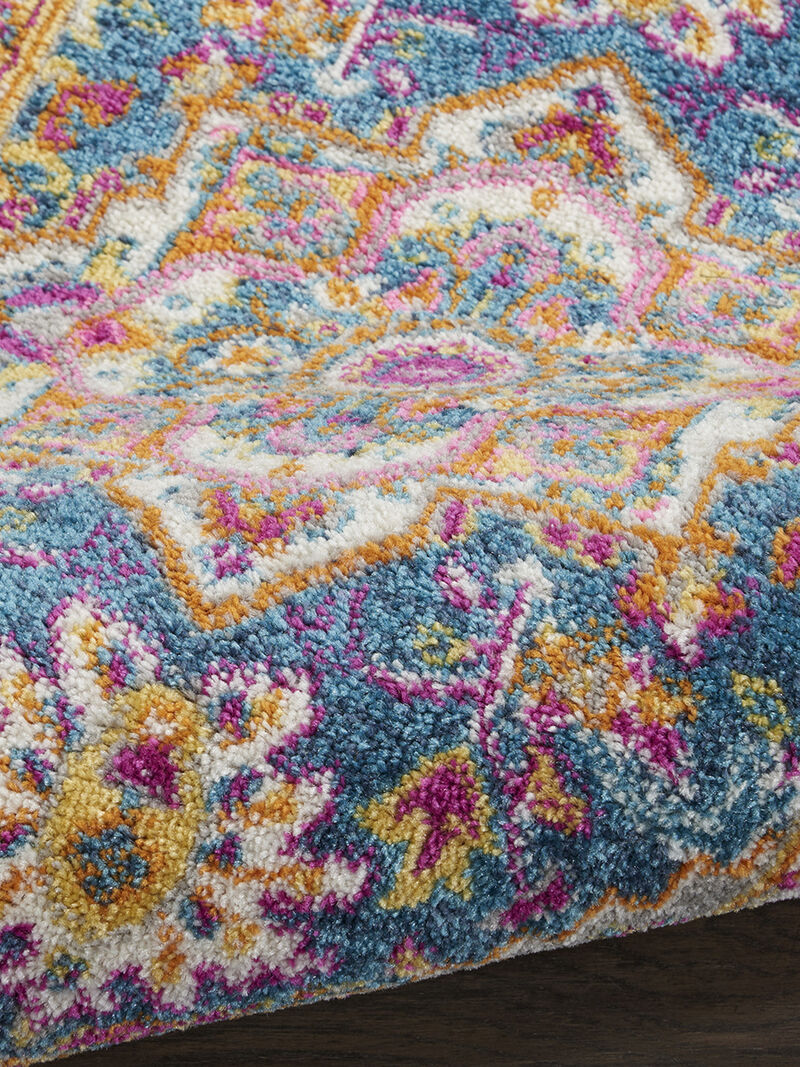 Passion PSN20 Teal/Multicolor 1'10" x 6' Rug