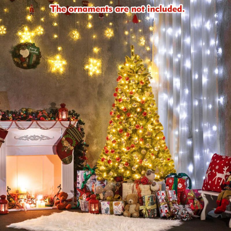 Artificial Christmas Tree with Remote-controlled Color-changing LED Lights