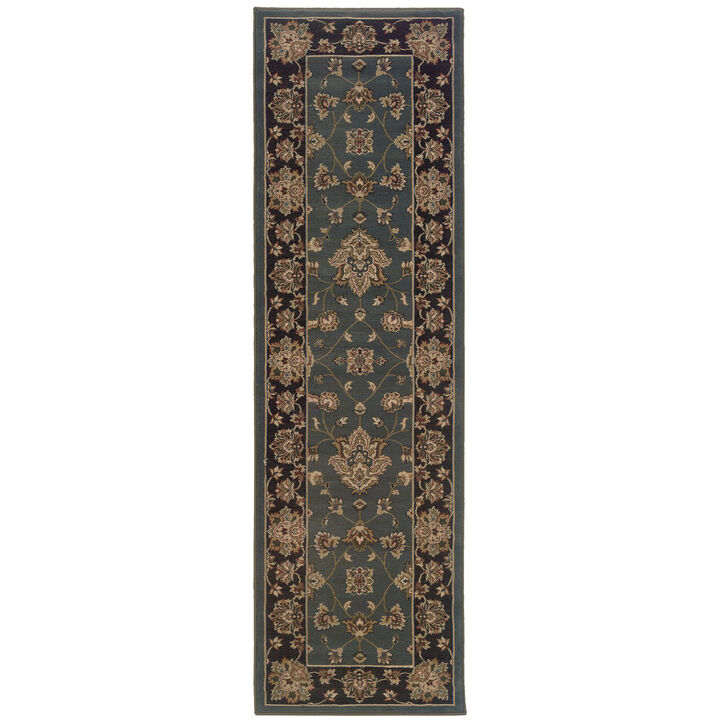 HomeRoots Floral Runner Rug