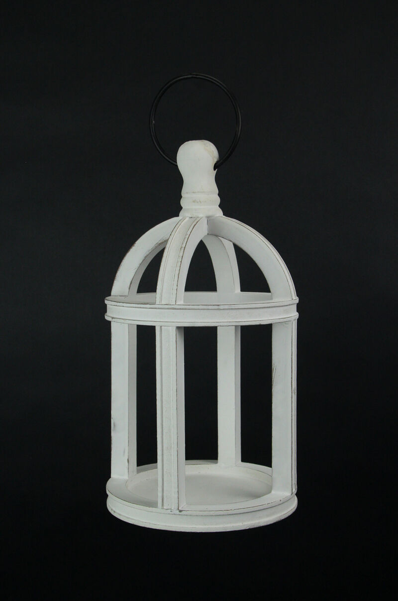 White Wood Hanging Terrarium Succulent Planter Holder Geometric Box image number 2