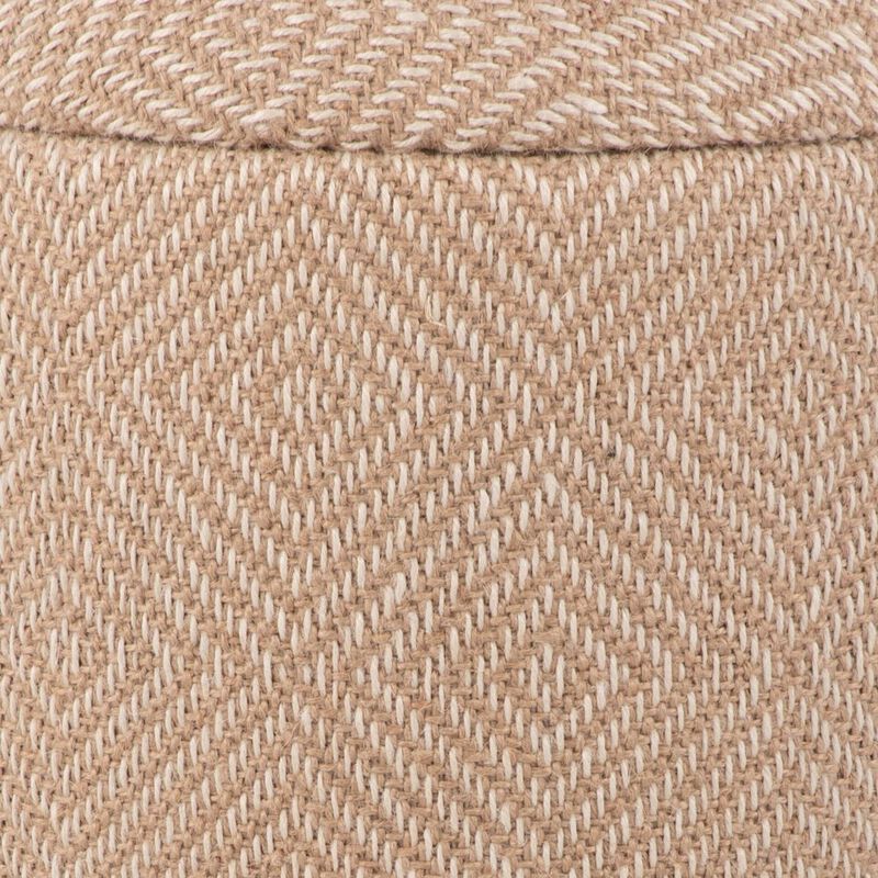 Carolina Chair & Table Handwoven Hesperus Diamond Juste Storage Ottoman