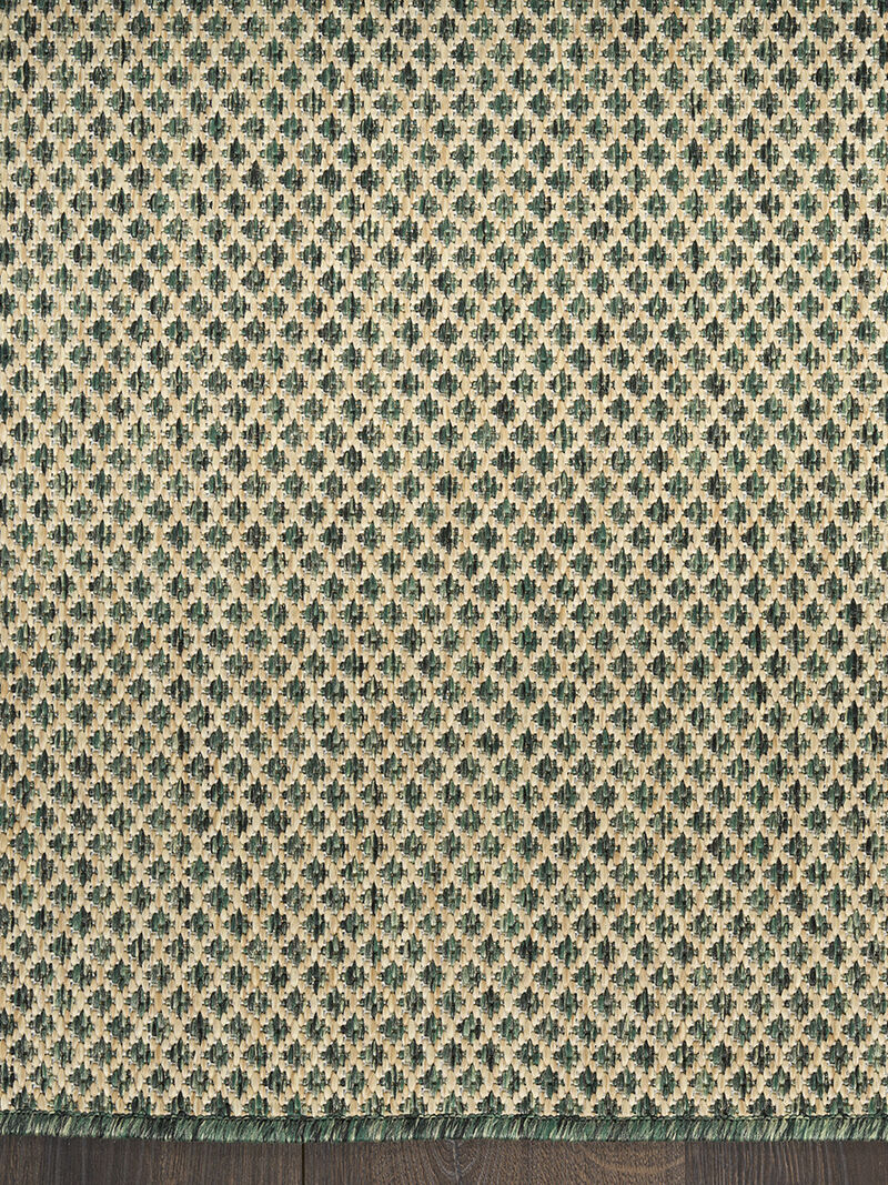 Courtyard COU01 Green 6' x 9' Rug
