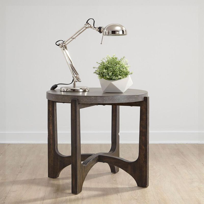 Liberty Furniture Cascade End Table in Wirebrush Rustic Brown image number 5