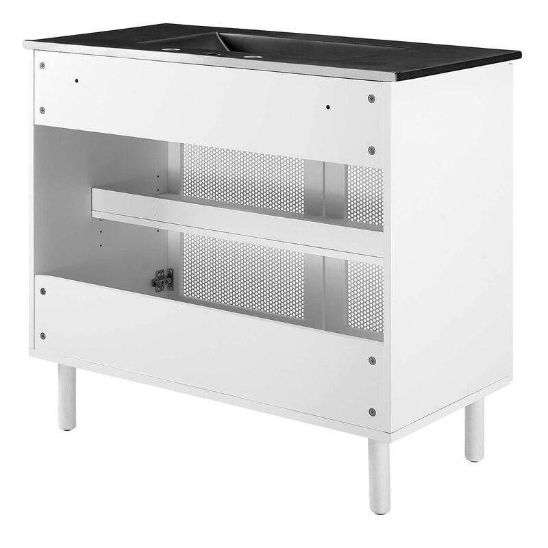 Calla 36" Single Combo in Black White image number 4