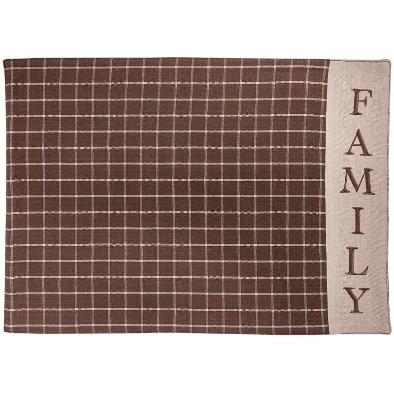Park Designs Family Brown Plaid Placemat Set of 4 image number 0