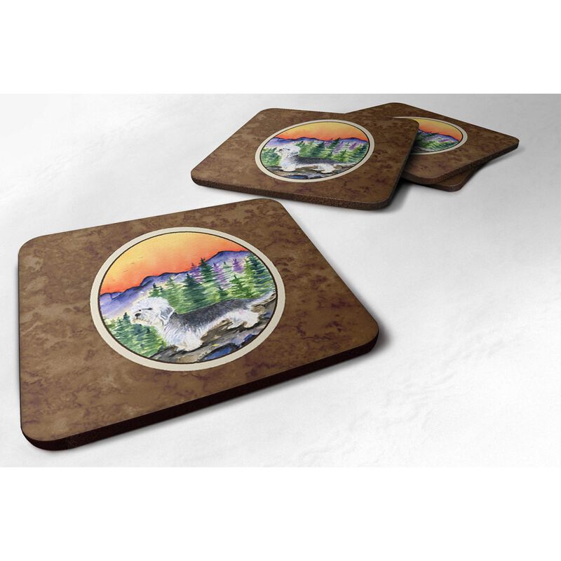 Caroline's Treasures SS8222FC Dandie Dinmont Terrier Foam Coasters (Set of 4), 3.5 H x 3.5 W, Multicolor image number 0