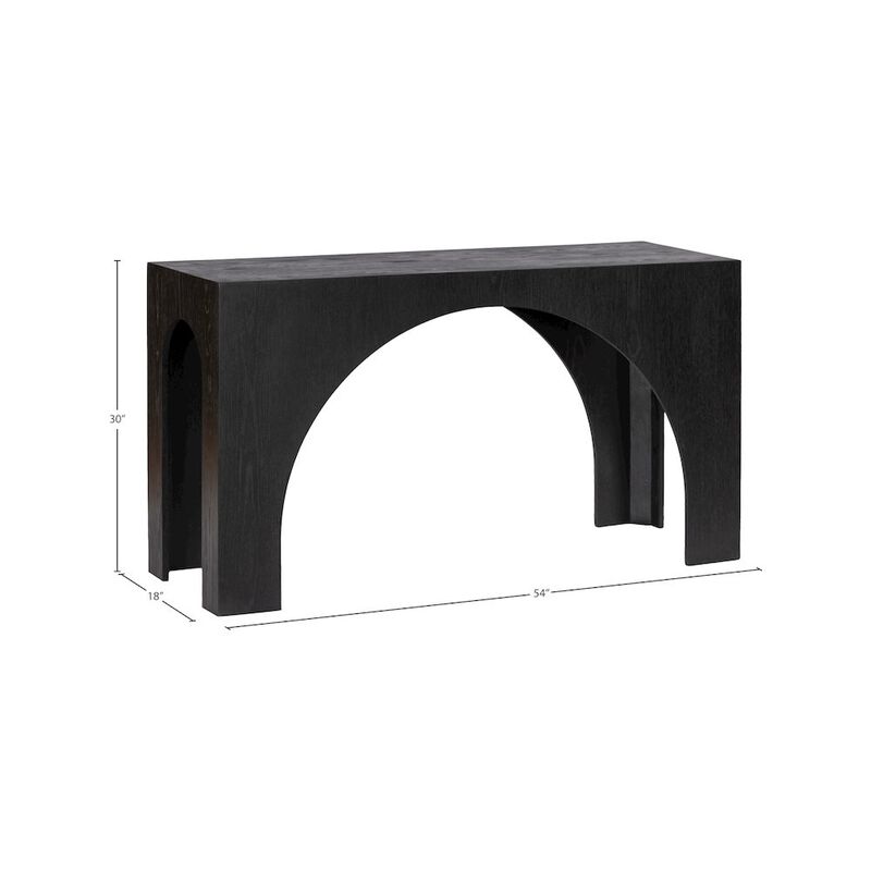 Meridian Furniture Arch Black Console Table