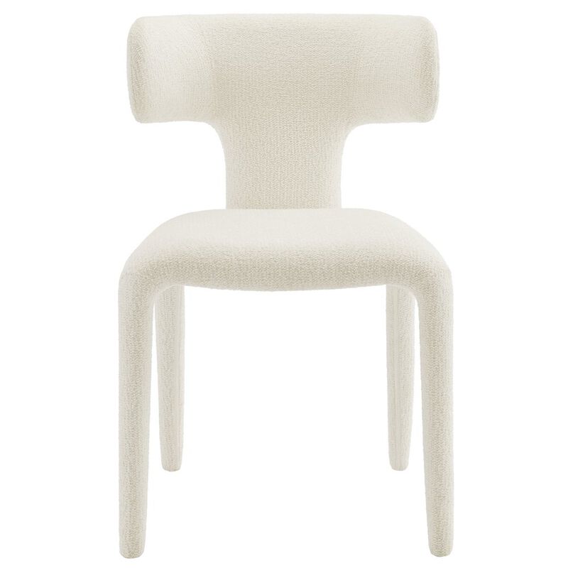 Stellan Curved Back Boucle Upholstered Dining Chair Set of 2 image number 6