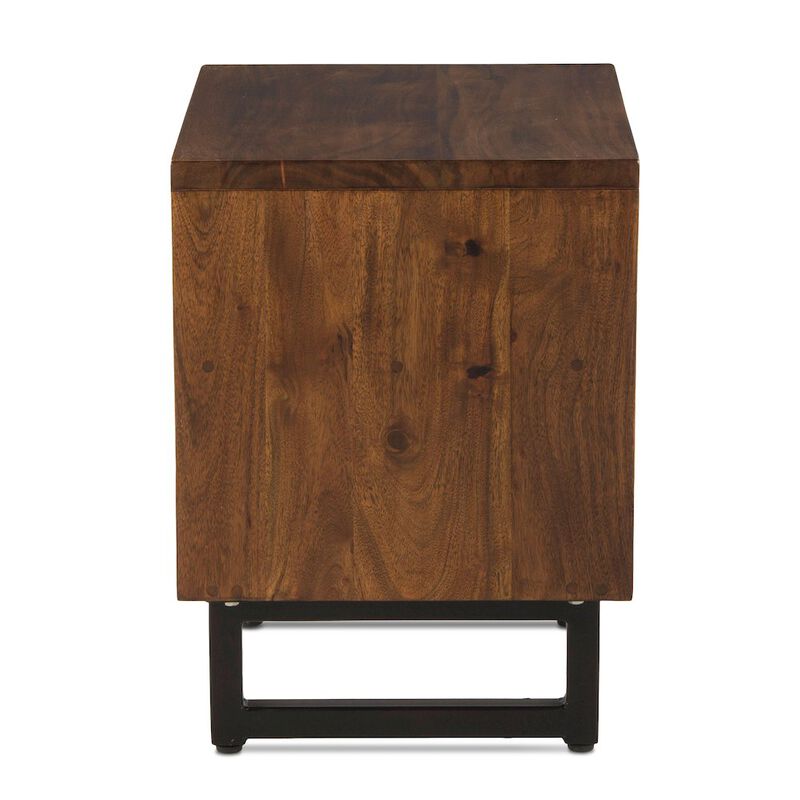 World Interiors Glenwood Acacia Wood Live Edge Night Chest image number 4