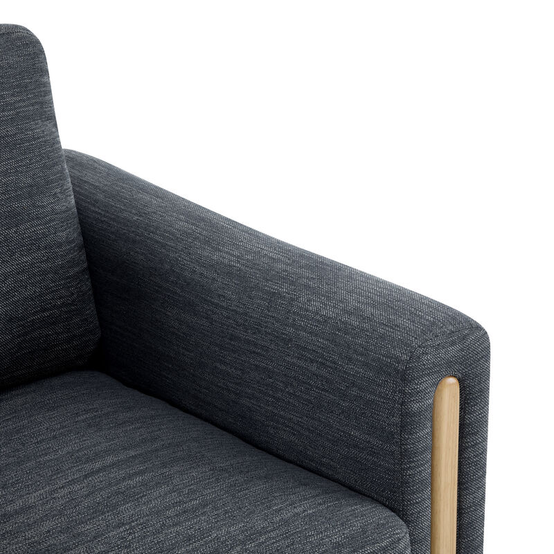 Christopher Knight Home Joey Modern Rubberwood Upholstered Accent Arm Chair