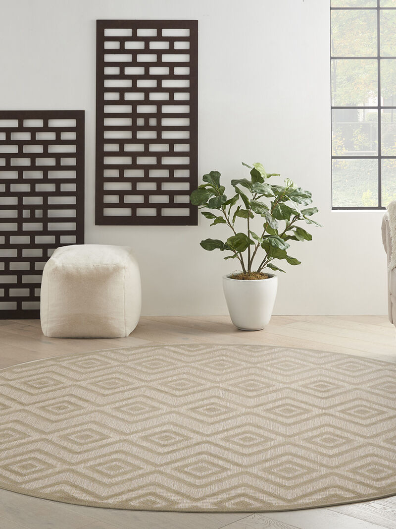 Versatile NRV01 Cream 8' x Round Rug image number 7