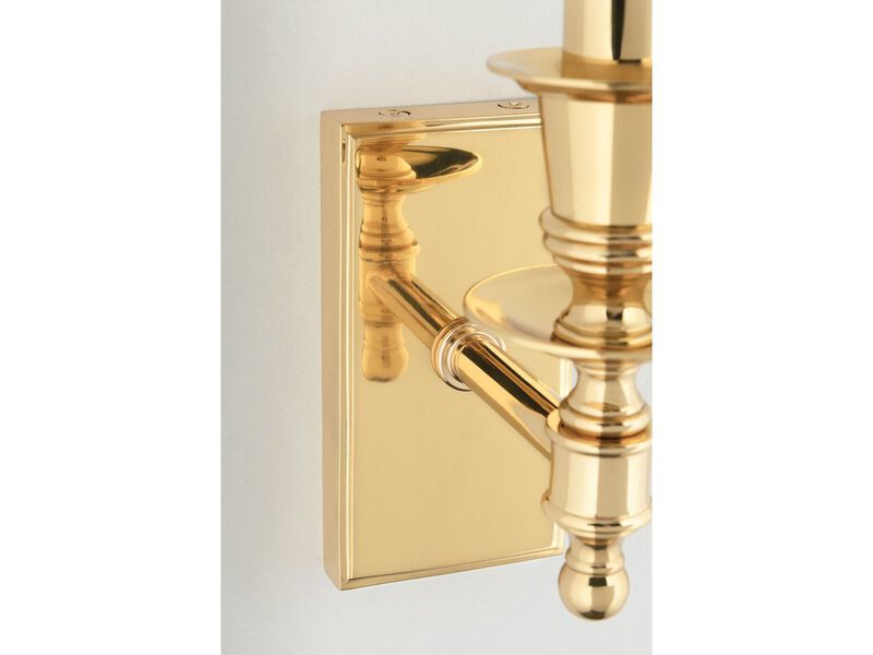Ludlow Polished Brass Wall Sconce image number 2