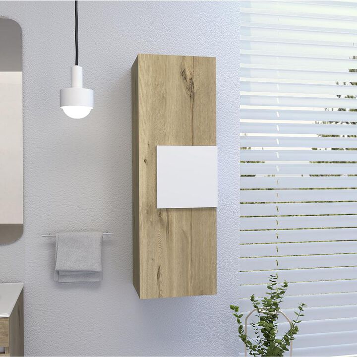 Magna Medicine Cabinet-Light Oak/White
