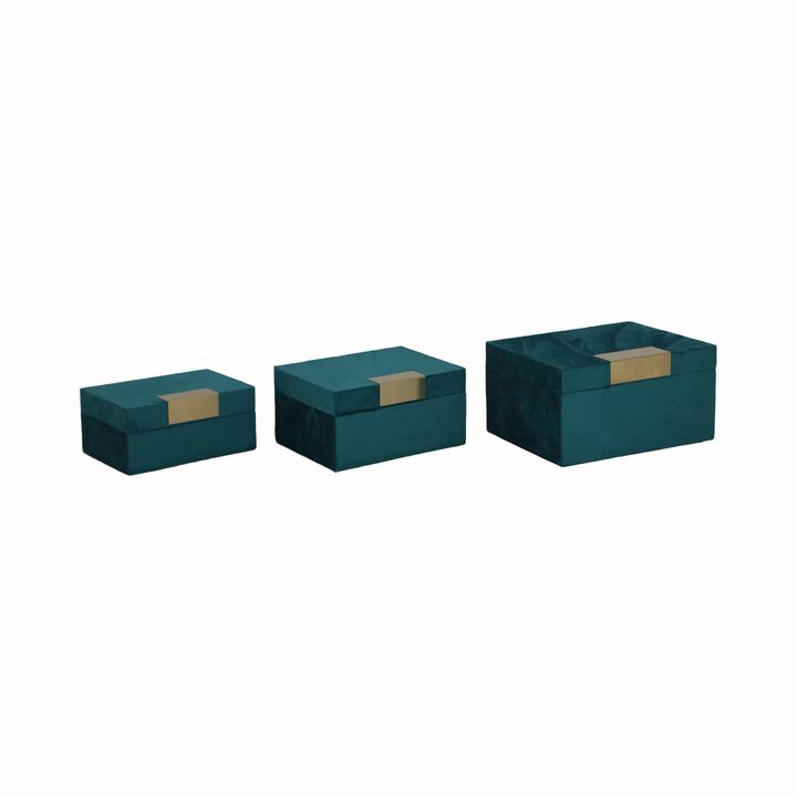 Velvet S/3 Jewelry Boxes