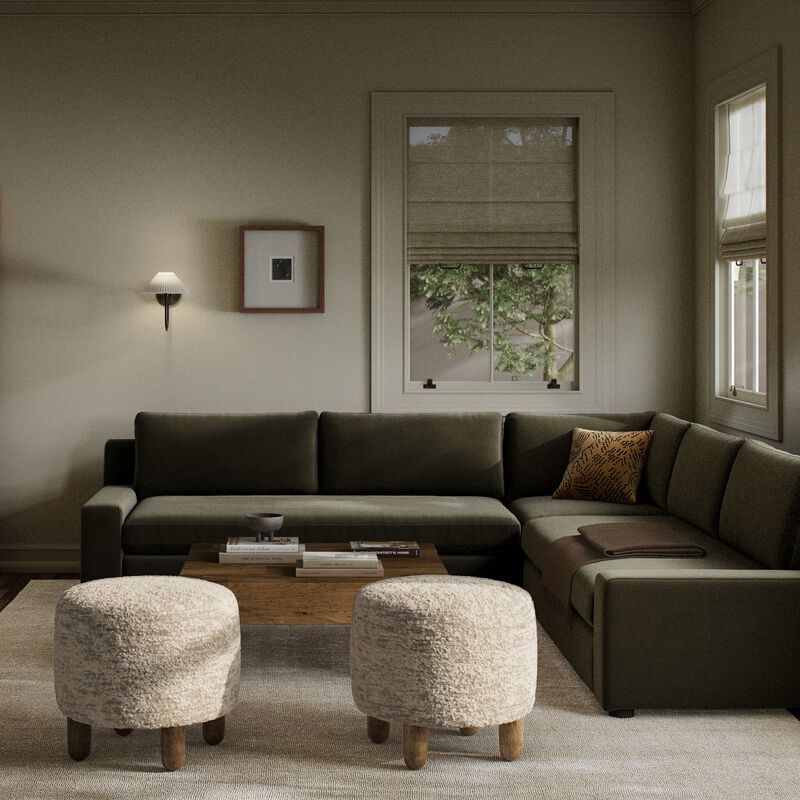 Yelena Surrey Olive 3-Piece Sectional image number 3