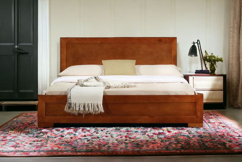 Solid Wood Platform Bed &ndash; Versatile for Rustic or Modern Bedrooms image number 4