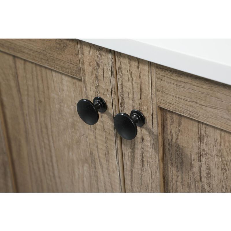 Elegant Kitchen and Bath 32 inch Single bathroom vanity in natural oak