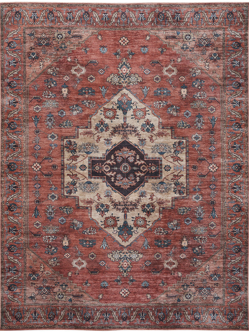 Grand Washables GRW03 Rust/Multicolor 9'2" x 12' Rug