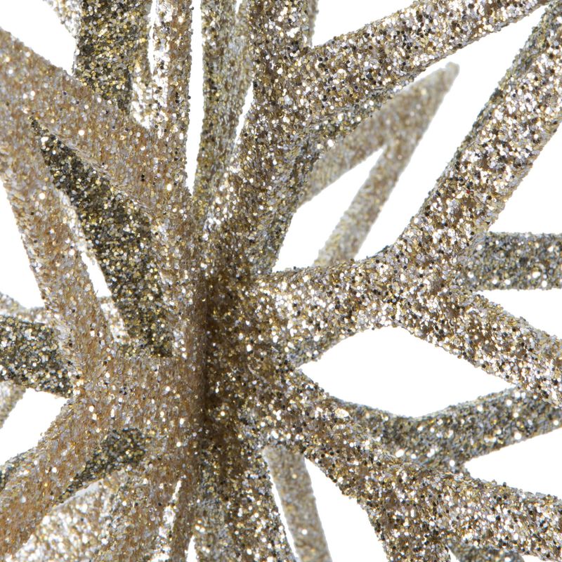Vickerman 16" Champagne Iridescent Star Christmas Ornament. image number 2