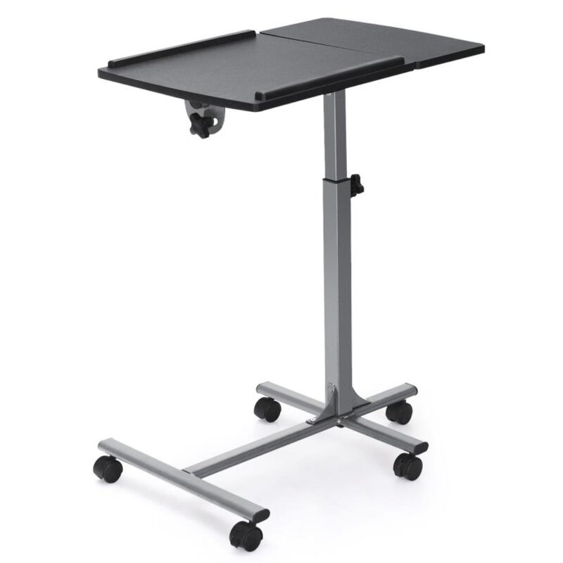 Hivvago Adjustable Angle Height Rolling Laptop Table