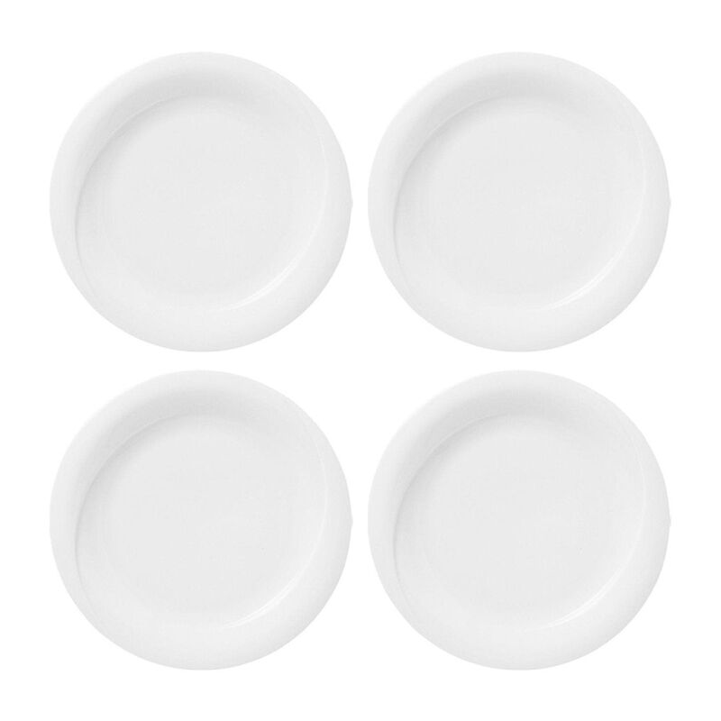 X-tanbul dia.9" Round White Porcelain Plate (Set of 4) image number 0